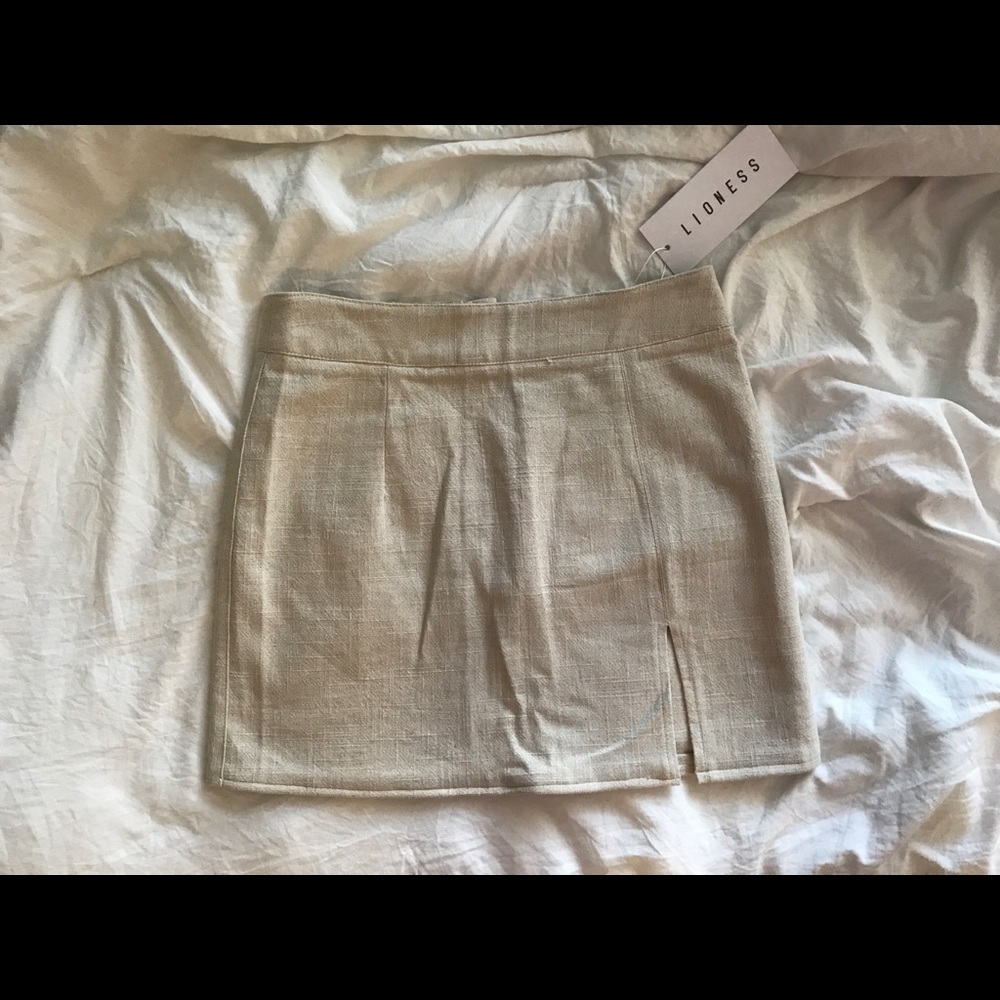 Princess Polly lola skirt oatmeal NWT